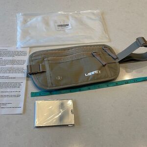 Lanney travel money belt with RFID security block new in package, unisex neutral